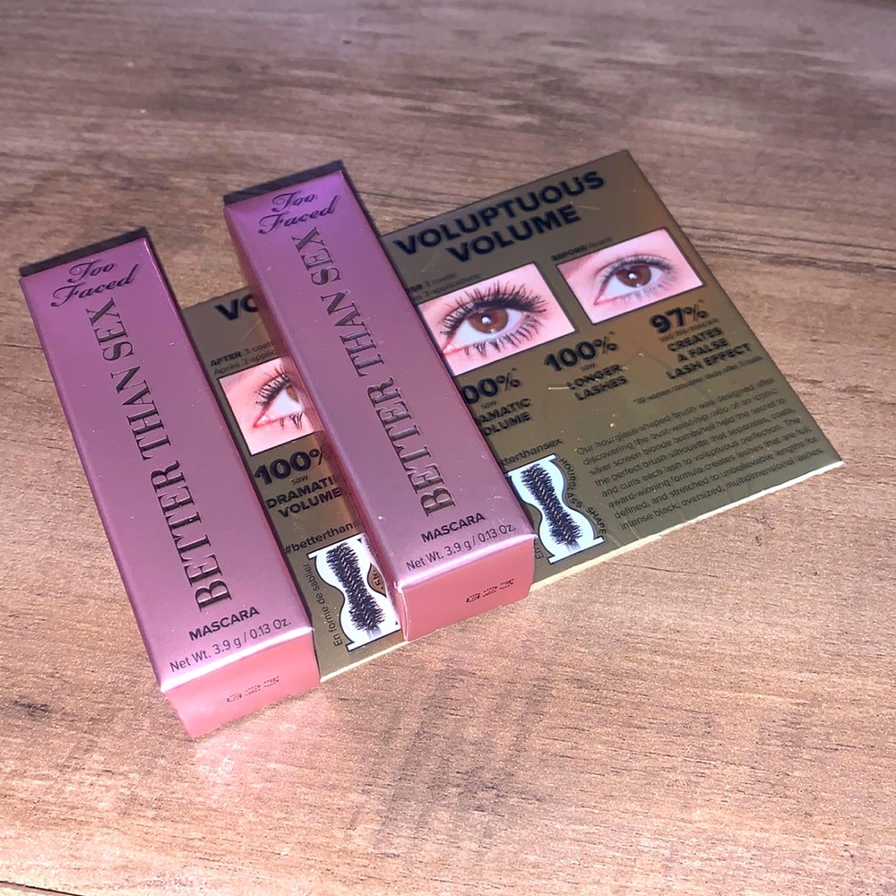 SOLD ♥️ ON A DIFFERENT PLATFORM ♥️ 2 mini tubes , unopened and unused TOO FACED